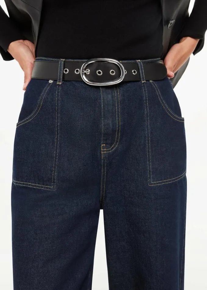 Whistles Eyelet Detail Belt Black Women Belts