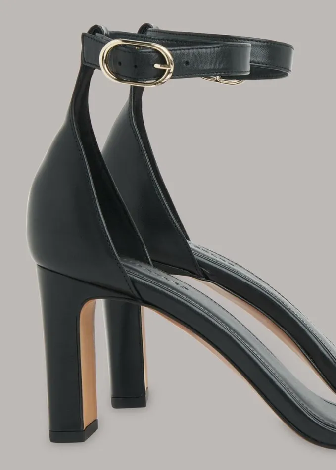 Whistles Lena Heeled Sandal Black Women Heels