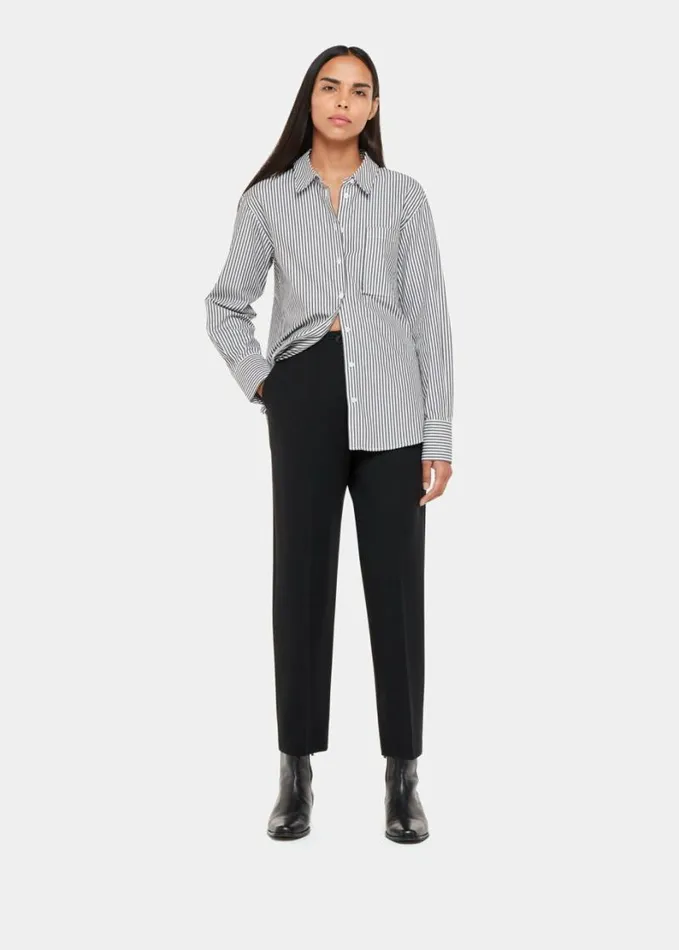 Whistles Lila Ponte Trouser Black Women Pants
