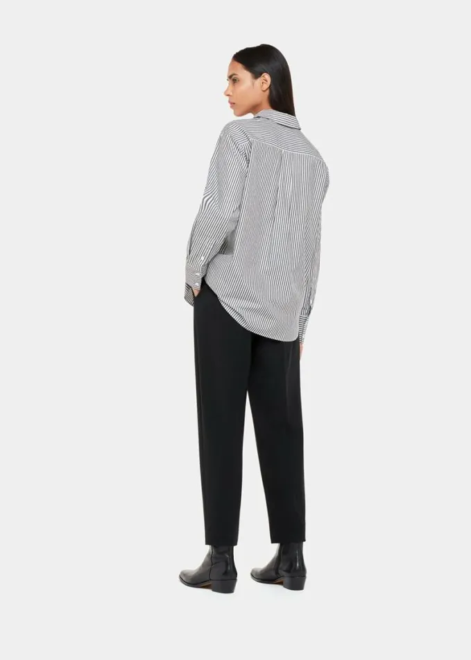 Whistles Lila Ponte Trouser Black Women Pants