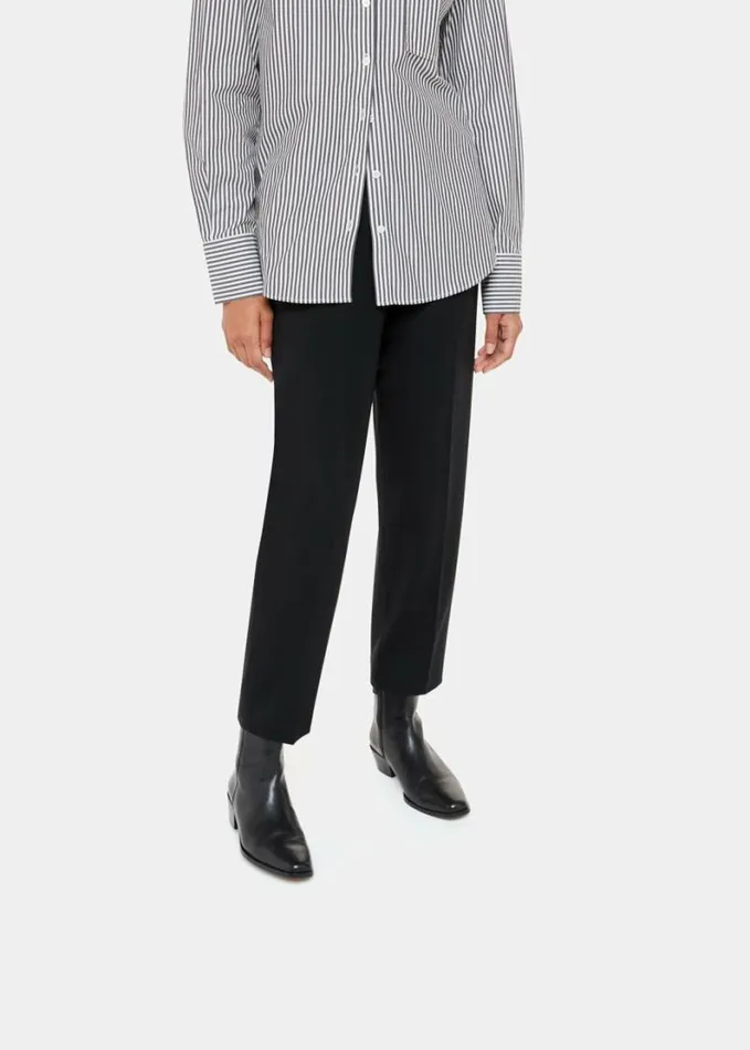 Whistles Lila Ponte Trouser Black Women Pants