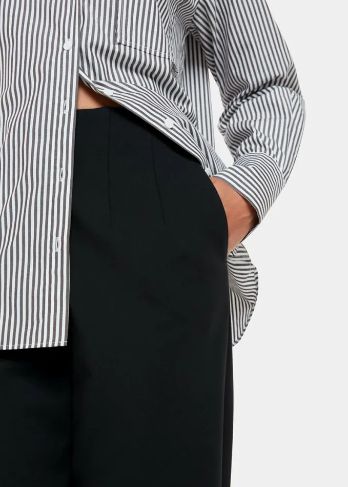 Whistles Lila Ponte Trouser Black Women Pants
