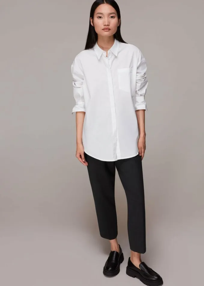 Whistles Lila Ponte Trouser Black Women Pants