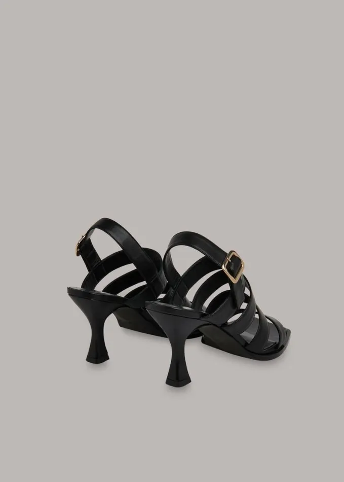Whistles Marren Heeled Sandal Black Women Sandals