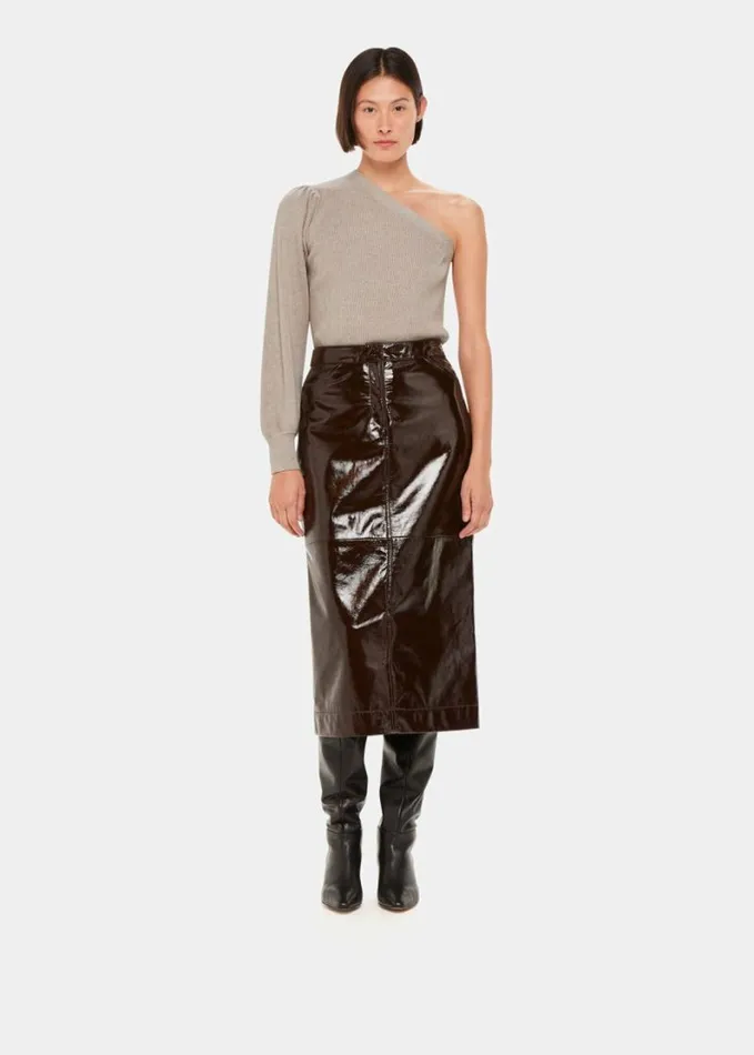 Whistles One Shoulder Knit Neutral Women Sweaters and Cashmere