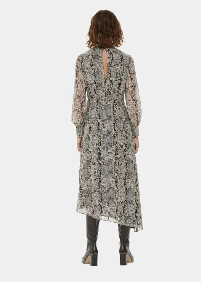 Whistles Optical Snake Meg Dress Multicolour Women Dresses