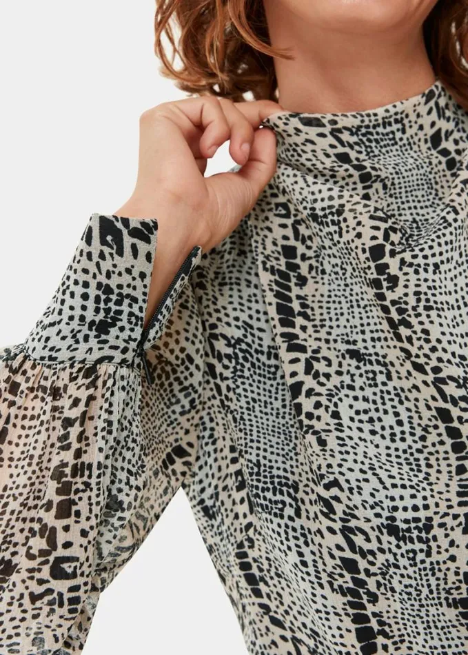 Whistles Optical Snake Meg Dress Multicolour Women Dresses