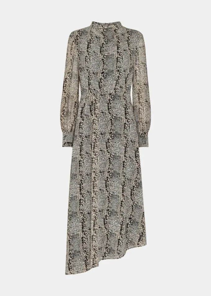 Whistles Optical Snake Meg Dress Multicolour Women Dresses