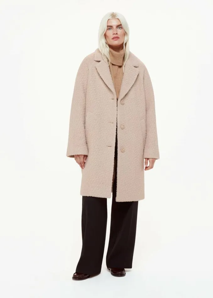 Whistles Petite Anita Wool Boucle Coat Oatmeal Women Petite Coats and Jackets Whistles Petite Anita Wool Boucle Coat Oatmeal Women Petite Coats and Jackets