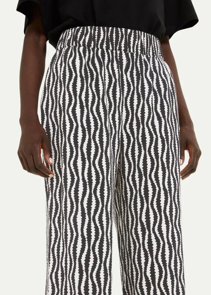 Whistles Petite Optical Rope Cropped Trouser Blackwhite Women Petite Dresses and Jumpsuits Whistles Petite Optical Rope Cropped Trouser Blackwhite Women Petite Dresses and Jumpsuits