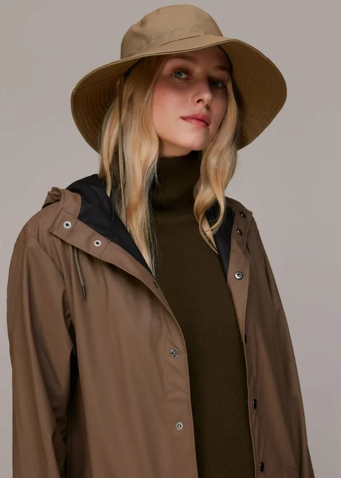 Whistles Rains Boonie Hat Brown Women Hats Gloves and Scarves