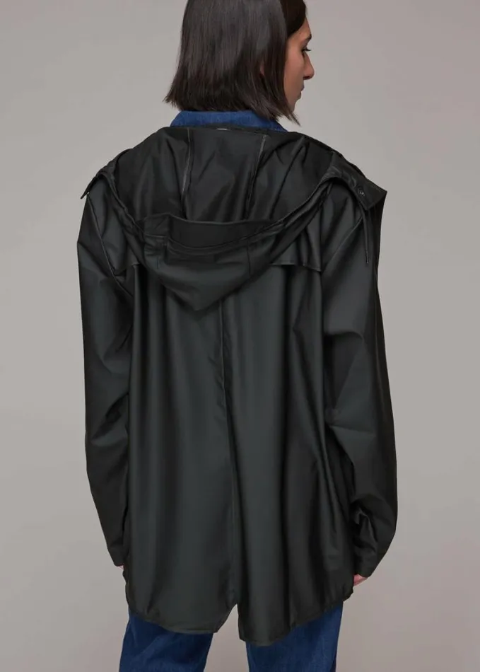 Whistles Rains Hooded Jacket Black Women Coats and Jackets