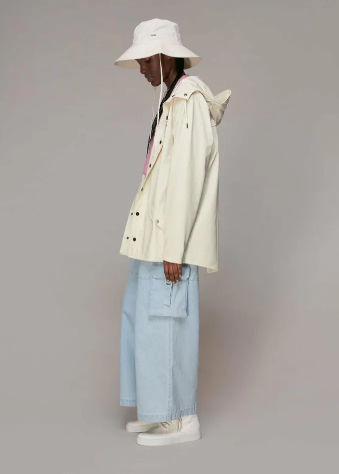 Whistles Rains Jacket Ivory Women Coats and Jackets