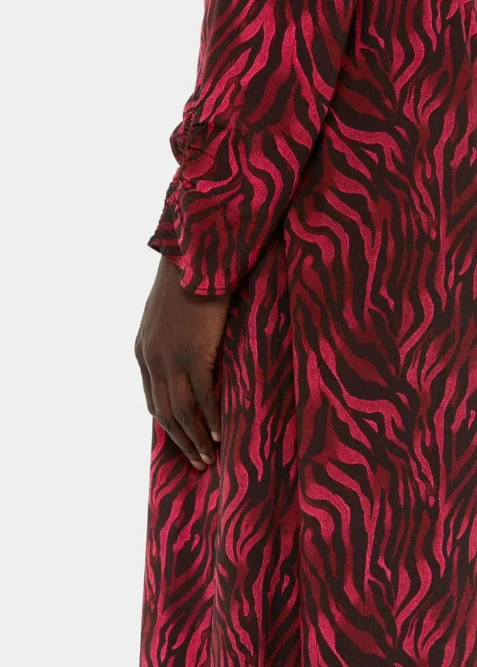 Whistles Shadow Tiger Heather Dress Redmulti Women Dresses