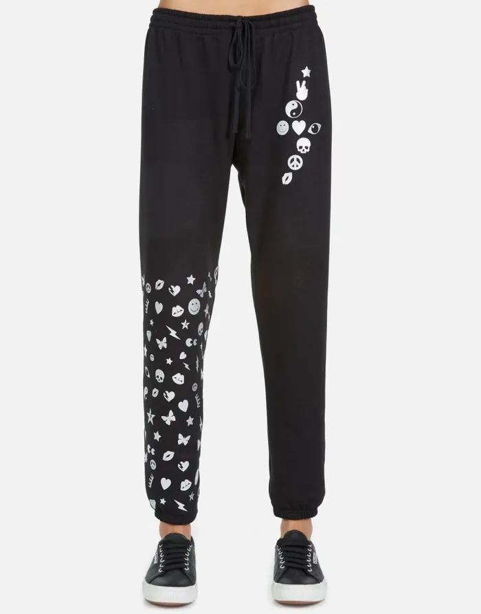 Winslet Elements Lightning Black Women Lauren Moshi Long Sweatpants