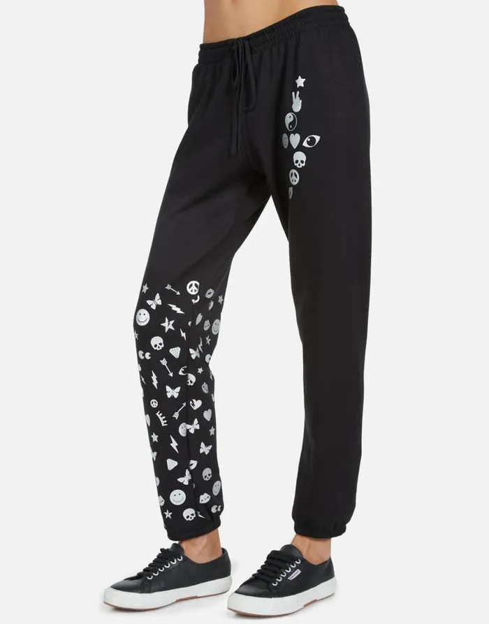 Winslet Elements Lightning Black Women Lauren Moshi Long Sweatpants
