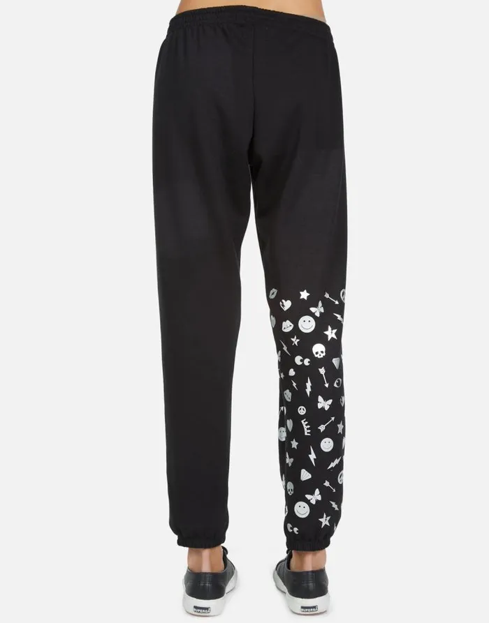 Winslet Elements Lightning Black Women Lauren Moshi Long Sweatpants