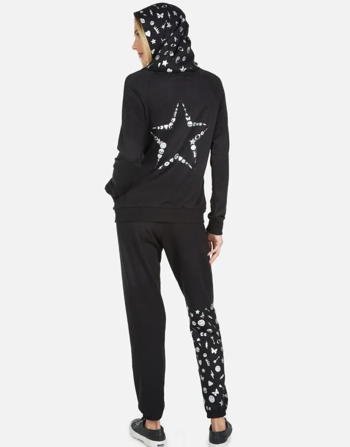 Winslet Elements Lightning Black Women Lauren Moshi Long Sweatpants