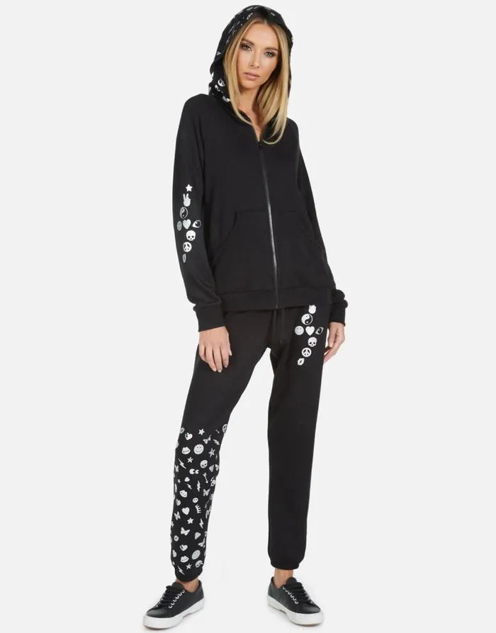Winslet Elements Lightning Black Women Lauren Moshi Long Sweatpants