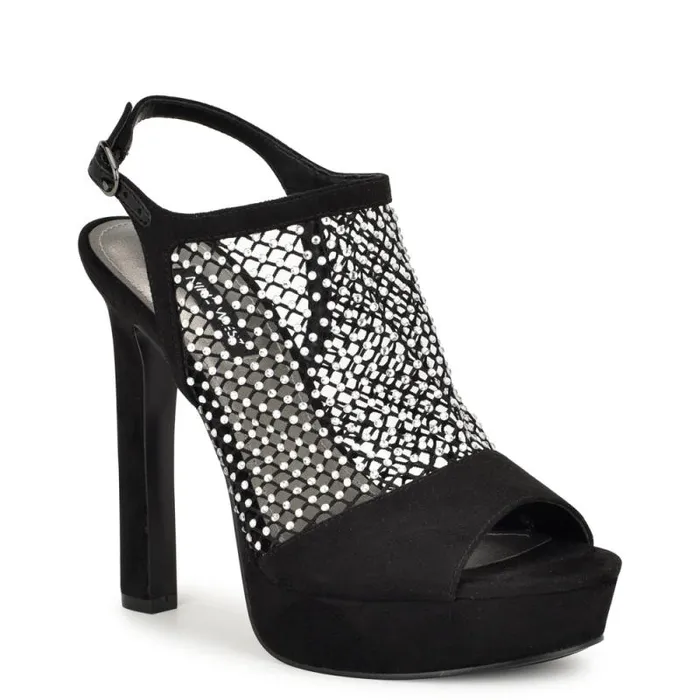 Wohmah Peep Toe Platform Sandals Black Women Nine West Sandals Wohmah Peep Toe Platform Sandals Black Women Nine West Sandals