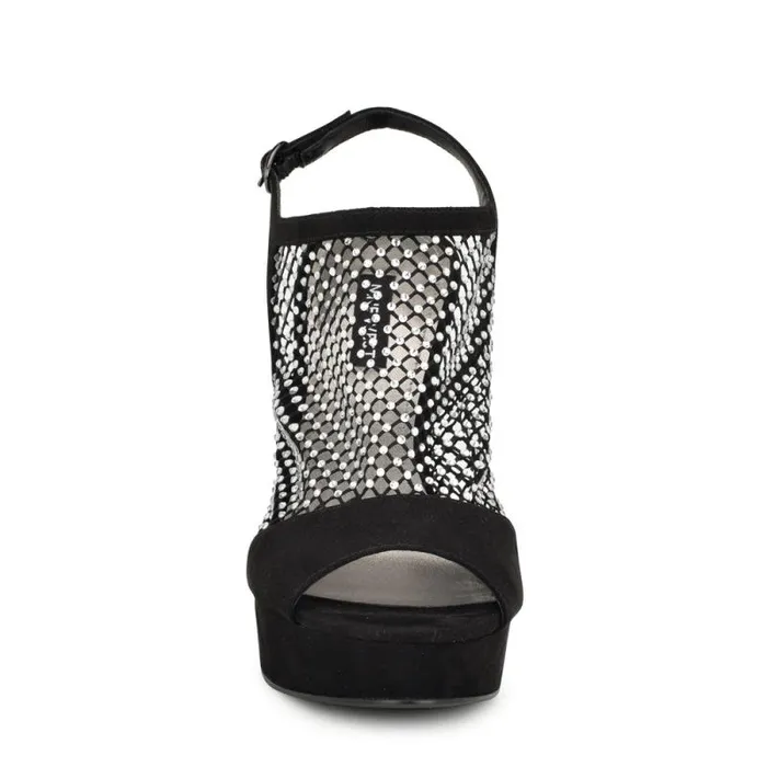 Wohmah Peep Toe Platform Sandals Black Women Nine West Sandals Wohmah Peep Toe Platform Sandals Black Women Nine West Sandals