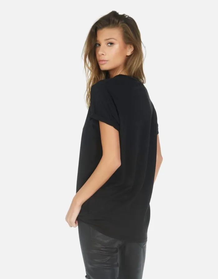 Wolf Hamsa Elements Black Women Lauren Moshi Short Sleeve