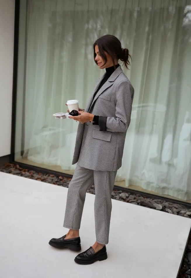 Women039s Clothing Blazers Easy Clothes Houndstooth Memphis Blazer