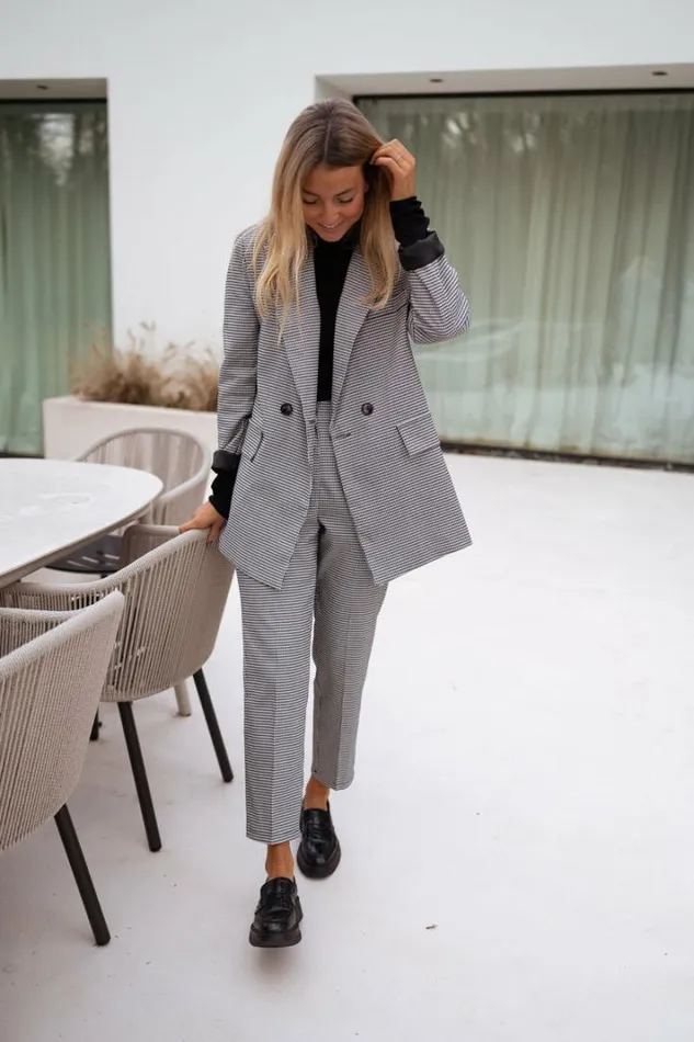 Women039s Clothing Blazers Easy Clothes Houndstooth Memphis Blazer