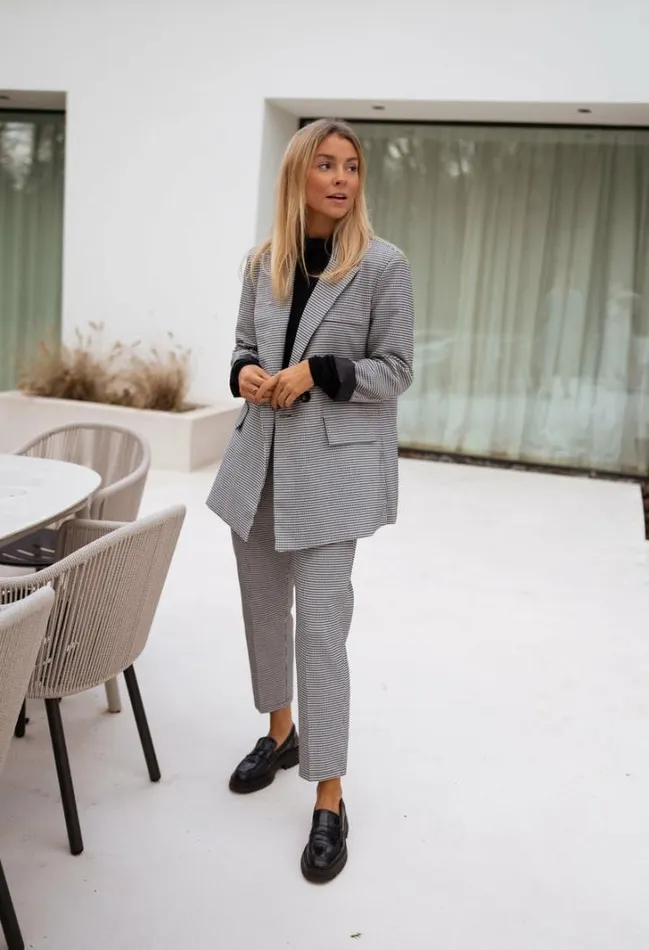 Women039s Clothing Blazers Easy Clothes Houndstooth Memphis Blazer