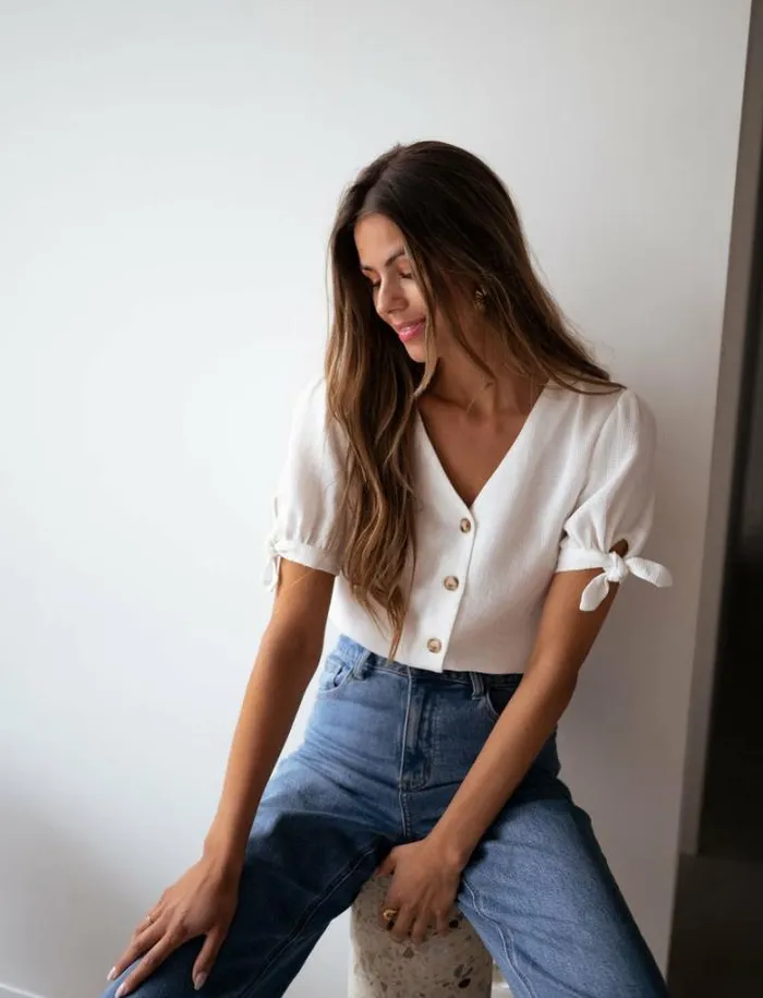 Women039s Clothing Blouses Easy Clothes Ecru Arya Blouse