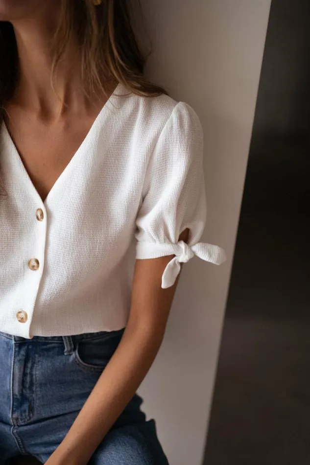 Women039s Clothing Blouses Easy Clothes Ecru Arya Blouse Women039s Clothing Blouses Easy Clothes Ecru Arya Blouse