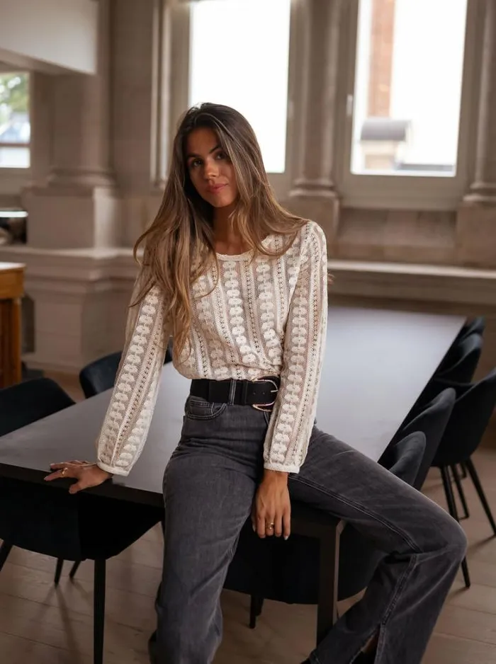 Women039s Clothing Blouses Easy Clothes Ecru Laslo Blouse Ecru Women039s Clothing Blouses Easy Clothes Ecru Laslo Blouse Ecru