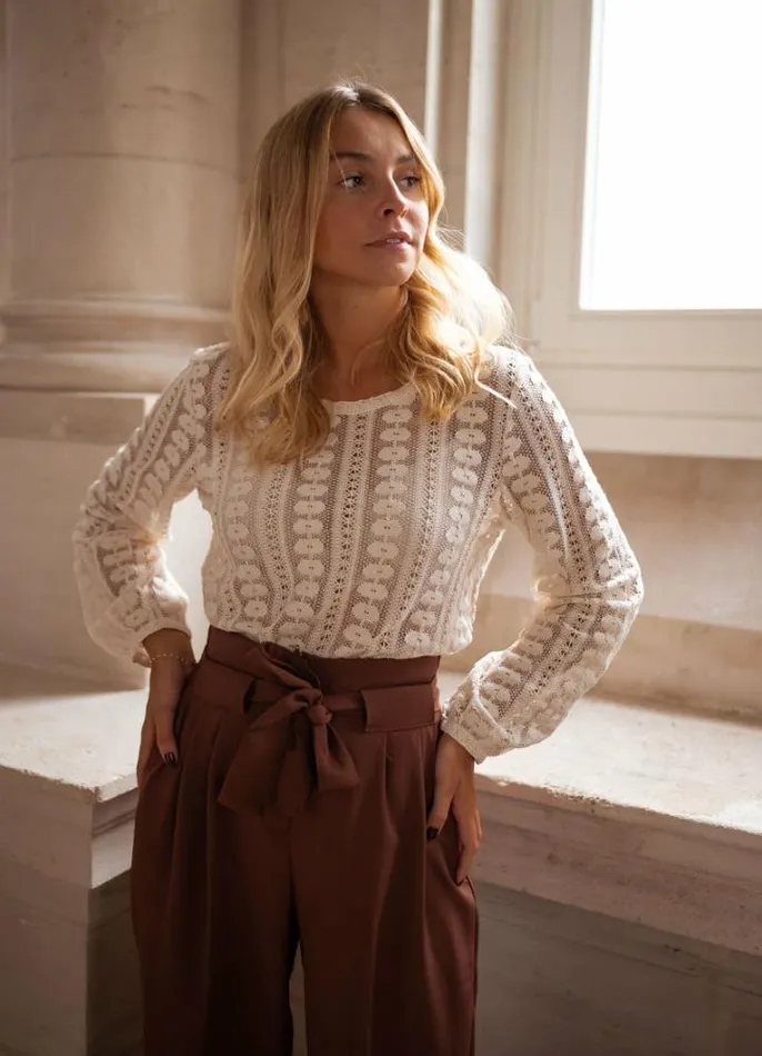 Women039s Clothing Blouses Easy Clothes Ecru Laslo Blouse Ecru Women039s Clothing Blouses Easy Clothes Ecru Laslo Blouse Ecru
