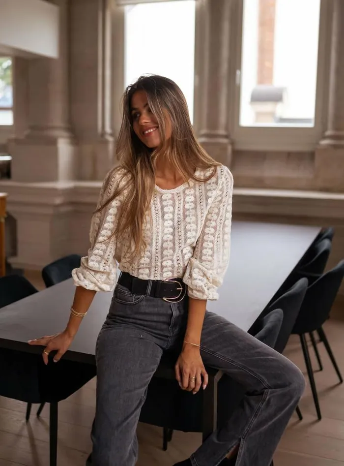 Women039s Clothing Blouses Easy Clothes Ecru Laslo Blouse Ecru Women039s Clothing Blouses Easy Clothes Ecru Laslo Blouse Ecru