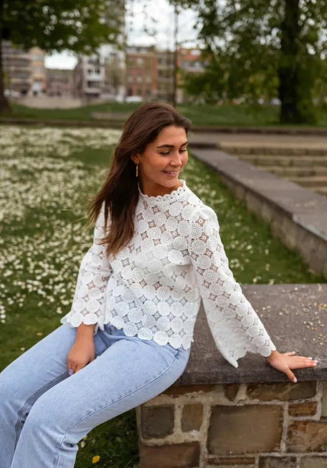 Women039s Clothing Blouses Easy Clothes Ecru Zia Blouse Women039s Clothing Blouses Easy Clothes Ecru Zia Blouse