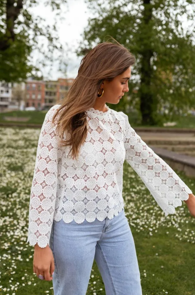 Women039s Clothing Blouses Easy Clothes Ecru Zia Blouse Women039s Clothing Blouses Easy Clothes Ecru Zia Blouse