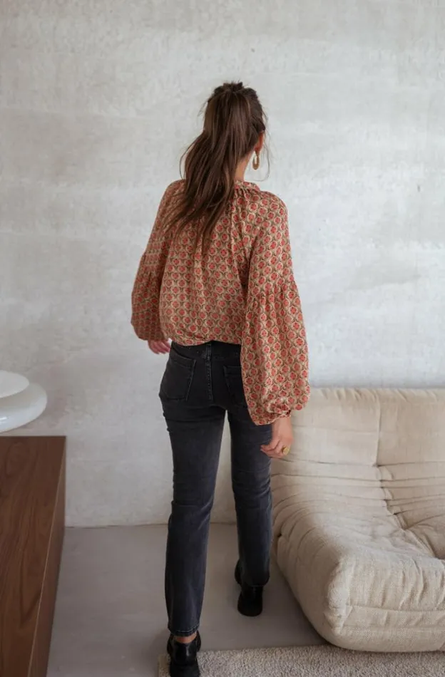 Women039s Clothing Blouses Easy Clothes Patterned Tiffany Blouse
