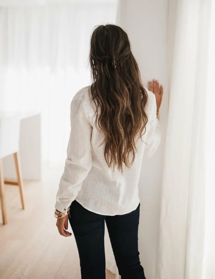 Women039s Clothing Blouses Easy Clothes White Lutece Blouse Women039s Clothing Blouses Easy Clothes White Lutece Blouse