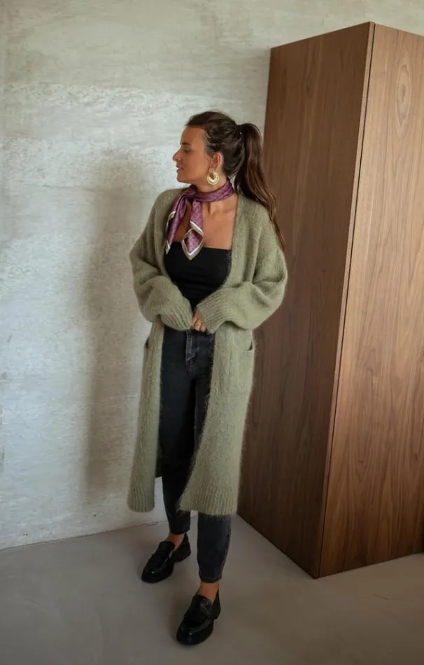 Women039s Clothing Cardigans Easy Clothes Khaki Pelly Cardigan