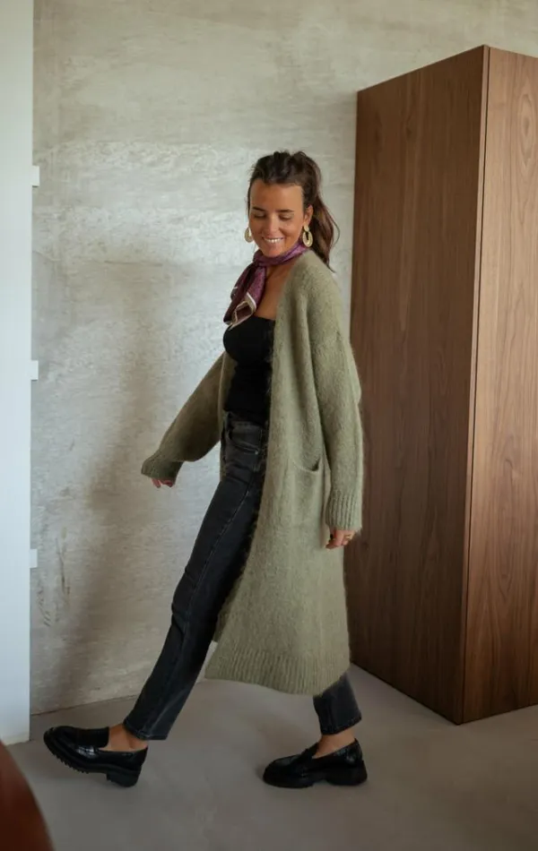 Women039s Clothing Cardigans Easy Clothes Khaki Pelly Cardigan