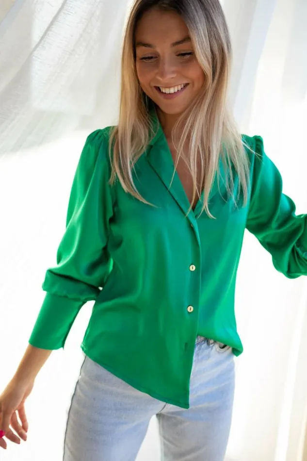 Women039s Clothing Shirts Easy Clothes Green Cuba Shirt Green