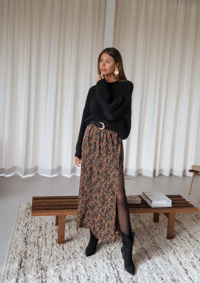 Women039s Clothing Skirts Easy Clothes Black Bridget Floral Skirt Women039s Clothing Skirts Easy Clothes Black Bridget Floral Skirt