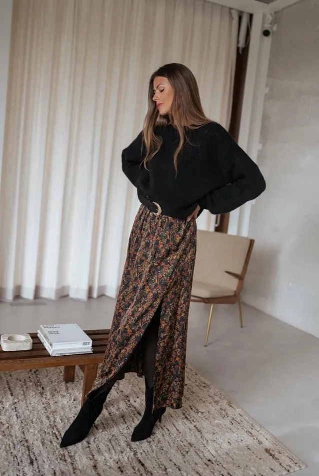 Women039s Clothing Skirts Easy Clothes Black Bridget Floral Skirt Women039s Clothing Skirts Easy Clothes Black Bridget Floral Skirt