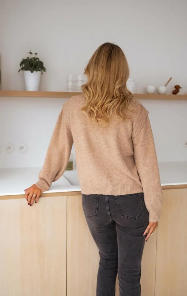 Women039s Clothing Sweaters Easy Clothes Beige Carla Sweater Beige