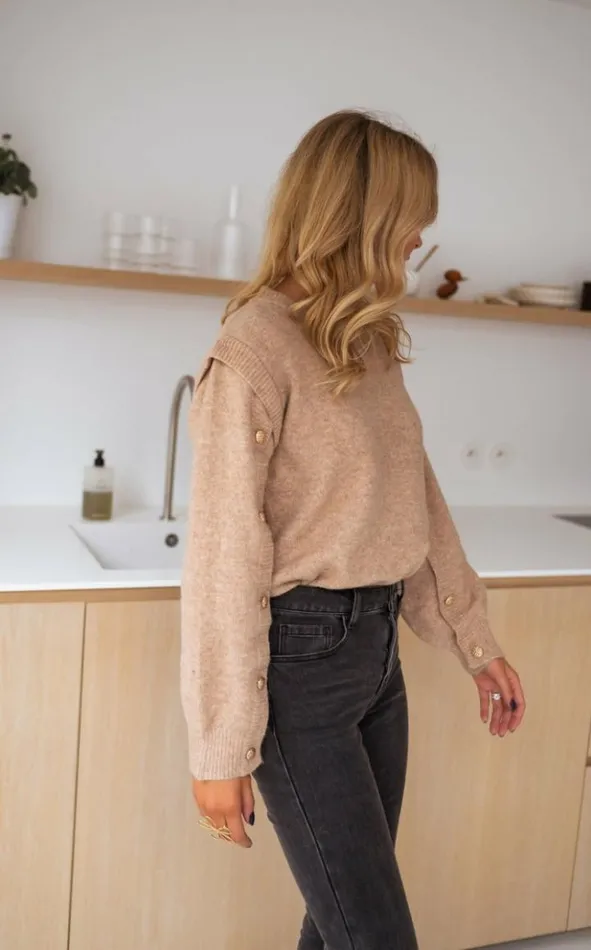Women039s Clothing Sweaters Easy Clothes Beige Carla Sweater Beige