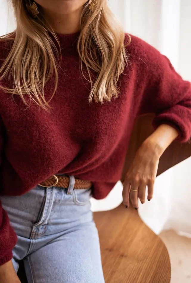 Women039s Clothing Sweaters Easy Clothes Brick Delya Sweater Brick