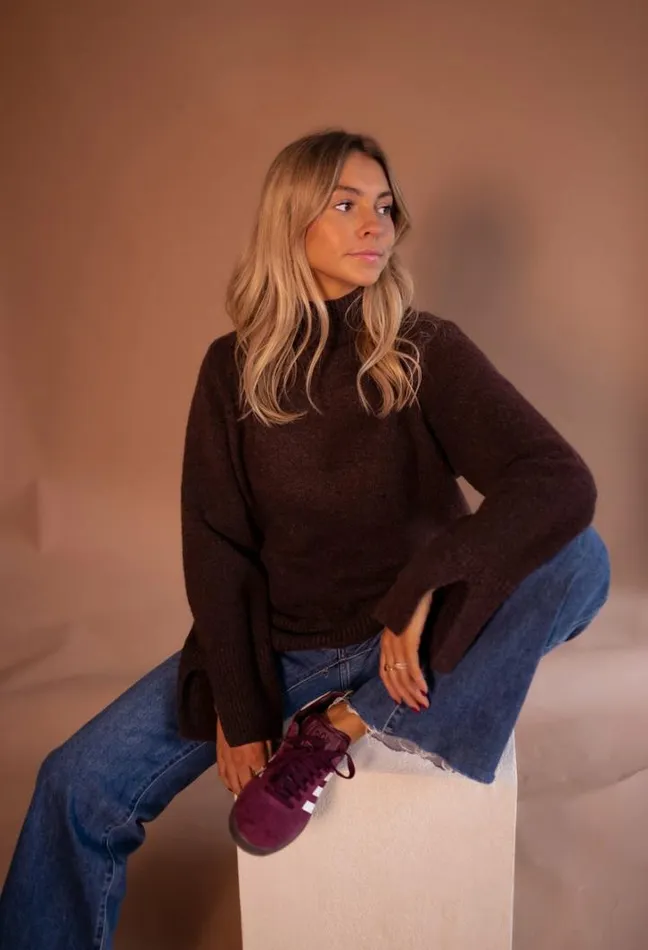 Women039s Clothing Sweaters Easy Clothes Chocolate Aurele Sweater