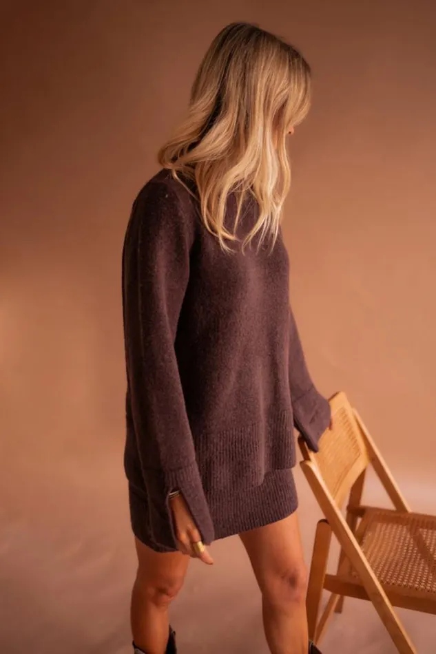 Women039s Clothing Sweaters Easy Clothes Chocolate Aurele Sweater