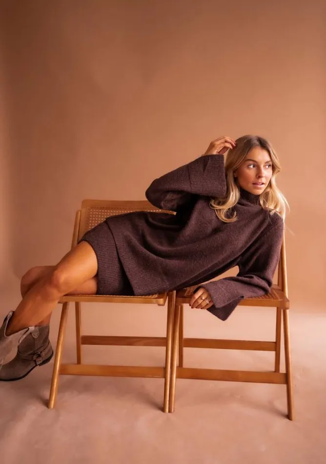 Women039s Clothing Sweaters Easy Clothes Chocolate Aurele Sweater