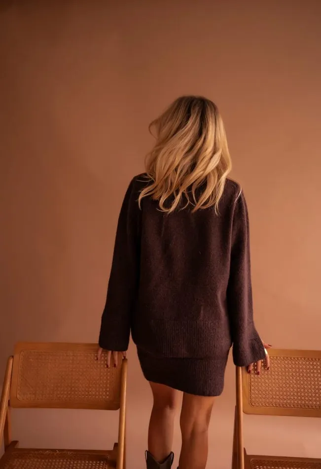 Women039s Clothing Sweaters Easy Clothes Chocolate Aurele Sweater
